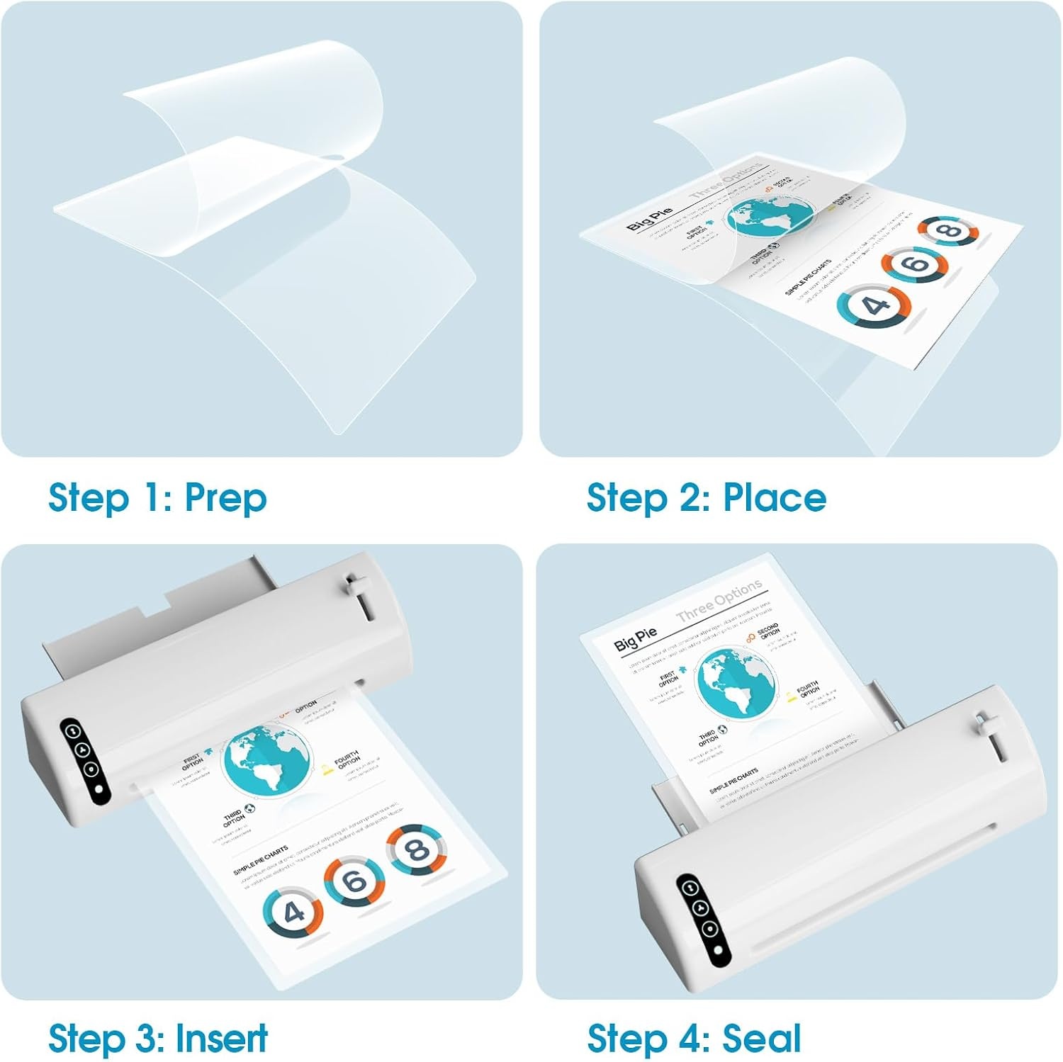 image:imageKTRIO 25 Pack Laminating Sheets 5 Mil Laminating Pouches for 11x17 Paper Actual 115 x 175 Thermal Laminate Sheets for Laminator Large Clear Lamination Paper for Documents Office School Home50 Pack