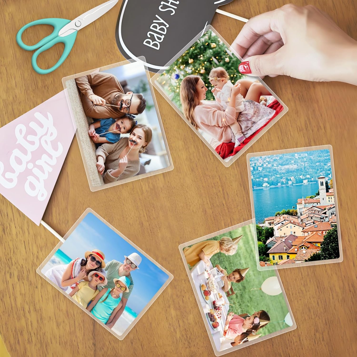 image:imageKTRIO 25 Pack Self Sealing Laminating Pouches for 4x6 Photos 10 Mil 45 x 65 Self Adhesive Laminating Sheets Thick Photo Lamination Paper Clear Laminate Sheets No Laminator Machine Needed55 x 75