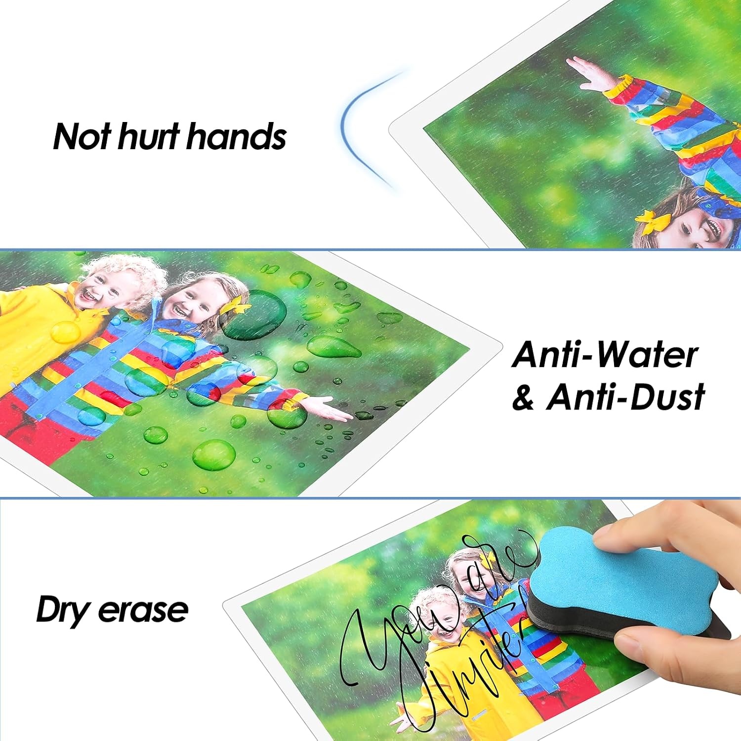image:imageKTRIO 25 Pack Self Sealing Laminating Pouches for 4x6 Photos 10 Mil 45 x 65 Self Adhesive Laminating Sheets Thick Photo Lamination Paper Clear Laminate Sheets No Laminator Machine Needed45 x 65