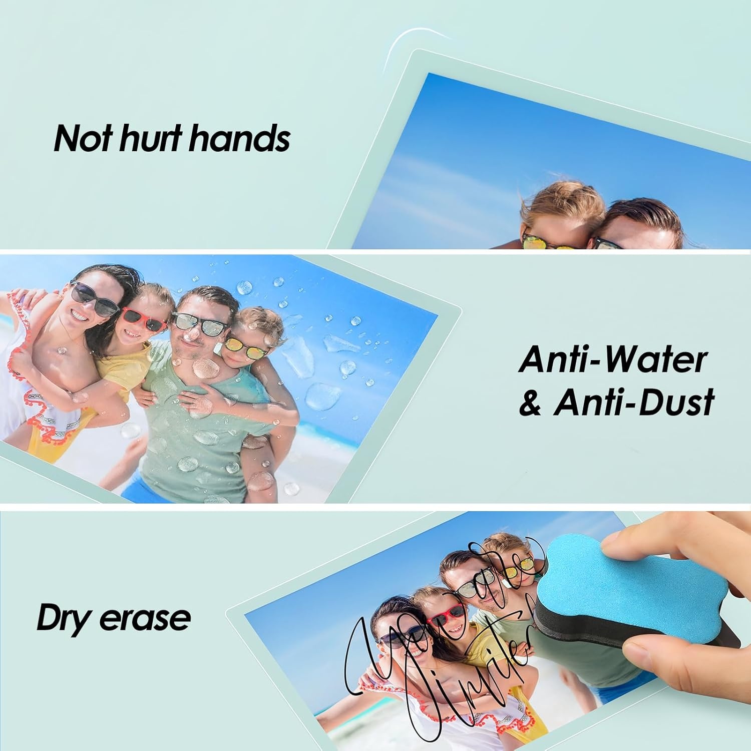 image:imageKTRIO 25 Pack Self Sealing Laminating Pouches for 4x6 Photos 10 Mil 45 x 65 Self Adhesive Laminating Sheets Thick Photo Lamination Paper Clear Laminate Sheets No Laminator Machine Needed55 x 75