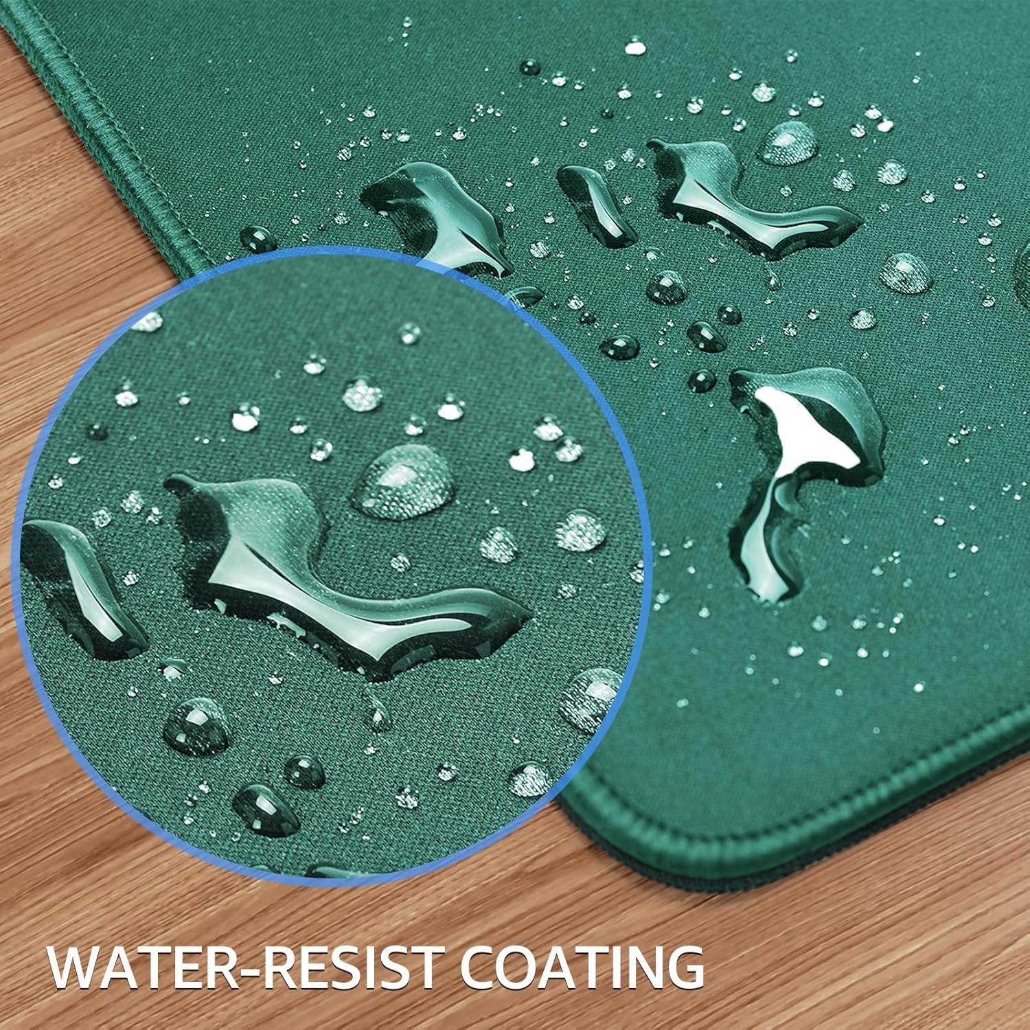 image:imageKTRIO Large Gaming Mouse Pad Desk Mat for Gamer 315 x 157 Black XXL Extended Size Design Superior MicroWeave Cloth NonSlip Rubber Base Durable Stitched Edges WaterResistant CoatingForest Green