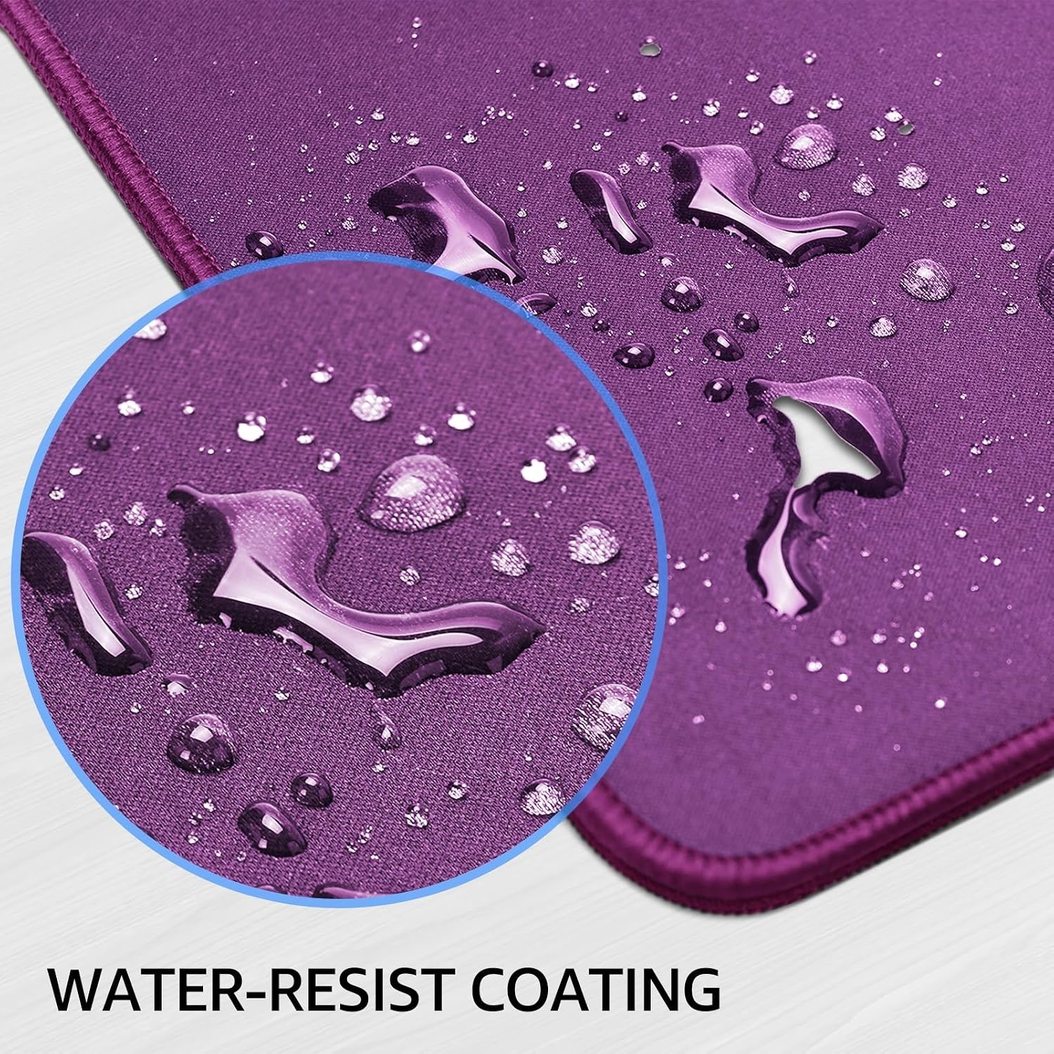image:imageKTRIO Large Gaming Mouse Pad Desk Mat for Gamer 315 x 157 Black XXL Extended Size Design Superior MicroWeave Cloth NonSlip Rubber Base Durable Stitched Edges WaterResistant CoatingViolet Purple