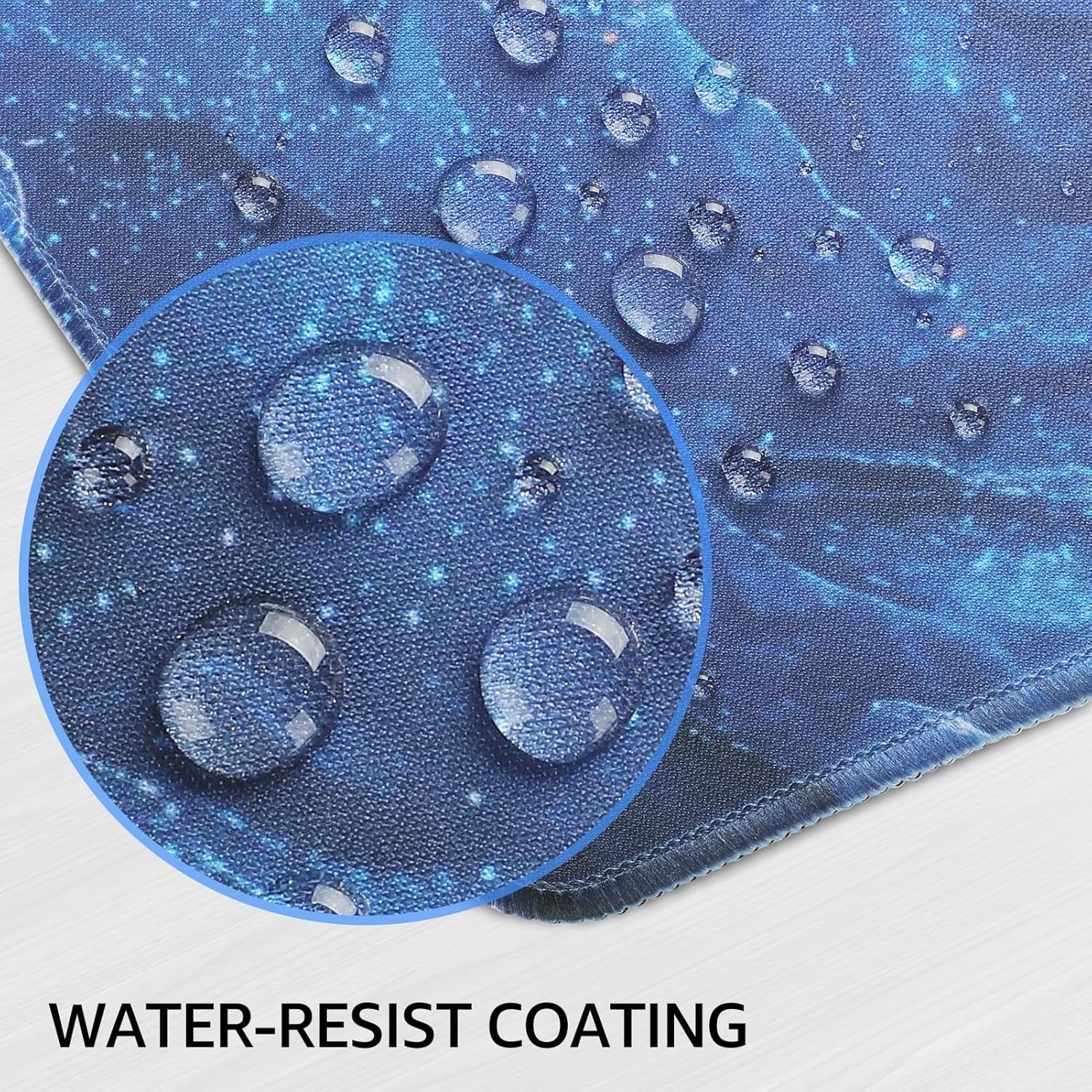 image:imageKTRIO Large Gaming Mouse Pad Desk Mat for Gamer 315 x 157 Black XXL Extended Size Design Superior MicroWeave Cloth NonSlip Rubber Base Durable Stitched Edges WaterResistant CoatingBlue Marble