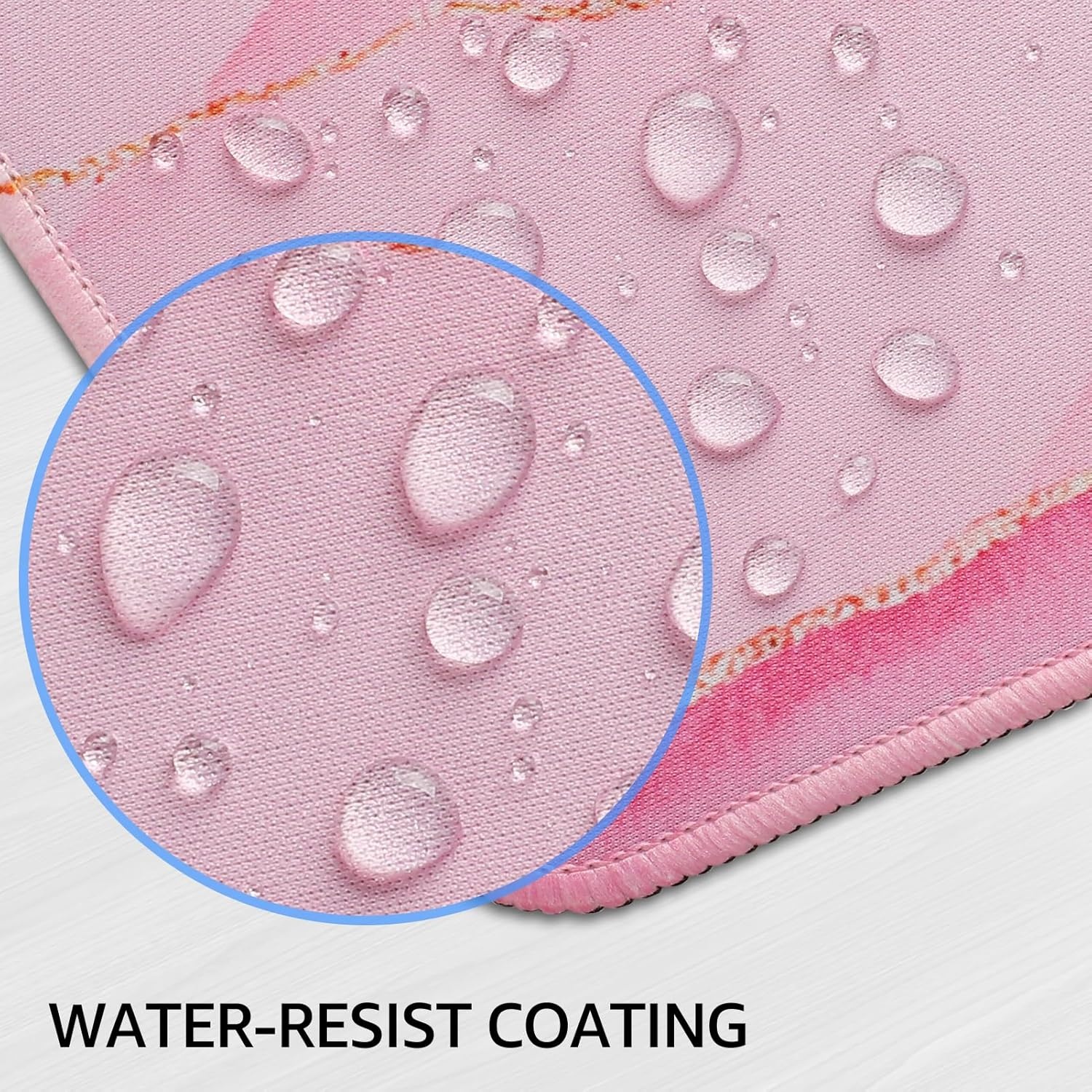 image:imageKTRIO Large Gaming Mouse Pad Desk Mat for Gamer 315 x 157 Black XXL Extended Size Design Superior MicroWeave Cloth NonSlip Rubber Base Durable Stitched Edges WaterResistant CoatingPink Glow