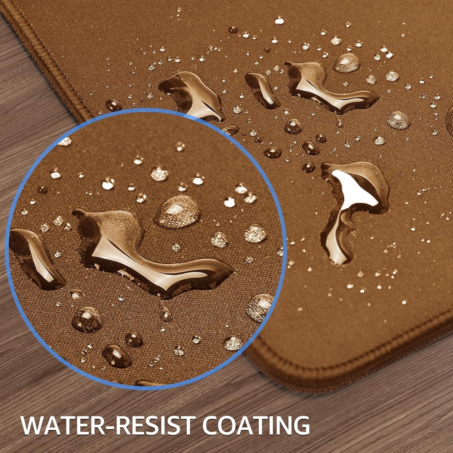 image:imageKTRIO Large Gaming Mouse Pad Desk Mat for Gamer 315 x 157 Black XXL Extended Size Design Superior MicroWeave Cloth NonSlip Rubber Base Durable Stitched Edges WaterResistant CoatingCoffee Brown