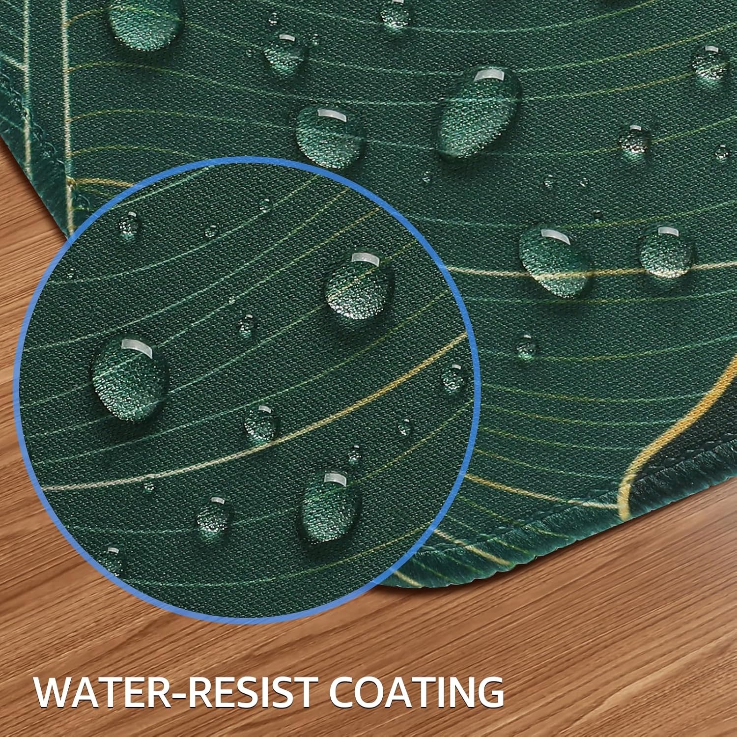 image:imageKTRIO Large Gaming Mouse Pad Desk Mat for Gamer 315 x 157 Black XXL Extended Size Design Superior MicroWeave Cloth NonSlip Rubber Base Durable Stitched Edges WaterResistant CoatingGolden Leaves