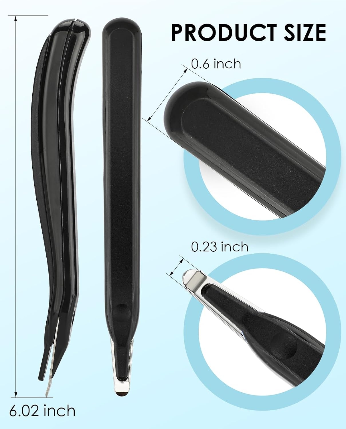image:imageKTRIO Magnetic Staple Remover Tool 6 Pack Classic Black Professional Stapler Removers Flat Staple Puller Stick for School Office HomeBlack