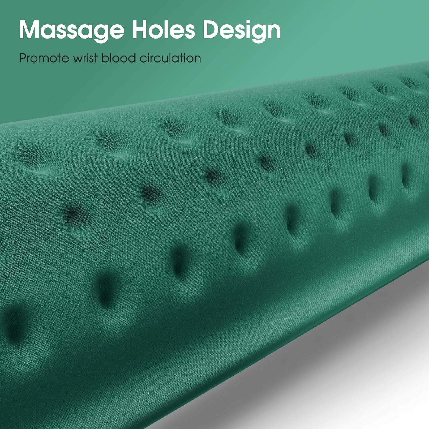 image:imageKTRIO Memory Foam Keyboard Wrist Rest Set Ergonomic Keyboard Mouse Wrist Support for Typing Pain Relief Stain Resistant 2 Pcs Pad Forest Green
