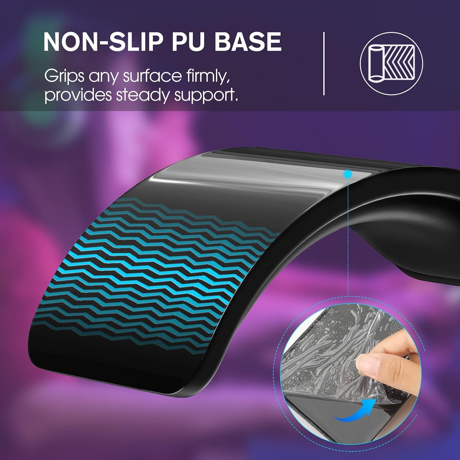 image:imageKTRIO Mouse Wrist Rest Slow Rebound Memory Foam Wrist Rest for Mouse Water Resistant for for Laptop Office amp Home