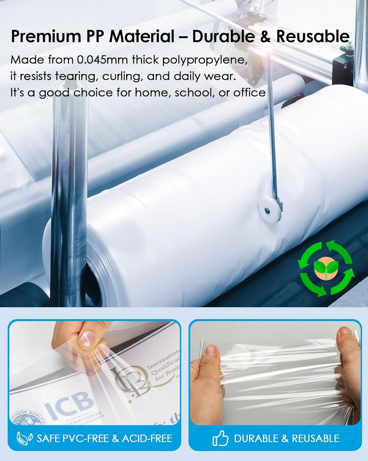 image:imageKTRIO Non Glare Sheet Protectors for 3 Ring Binder 100 Pack 85 x 11 inch Reduce Glare Clear Page Protectors Letter Size Plastic Paper Sleeves AcidFree Top Loading Business Office School Supplies600 Pack