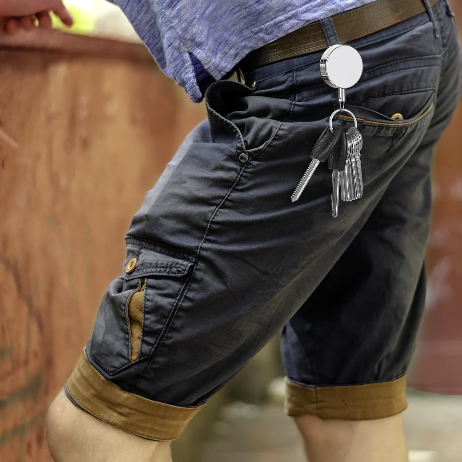 image:imageKTRIO Retractable Badge Reel with Metal Clip for Badge Holder Use 2 Pack Strong Metal Build for LongTerm Use Smooth Retractable Cord for Easy Access Secure Clip for Daily WearSilver