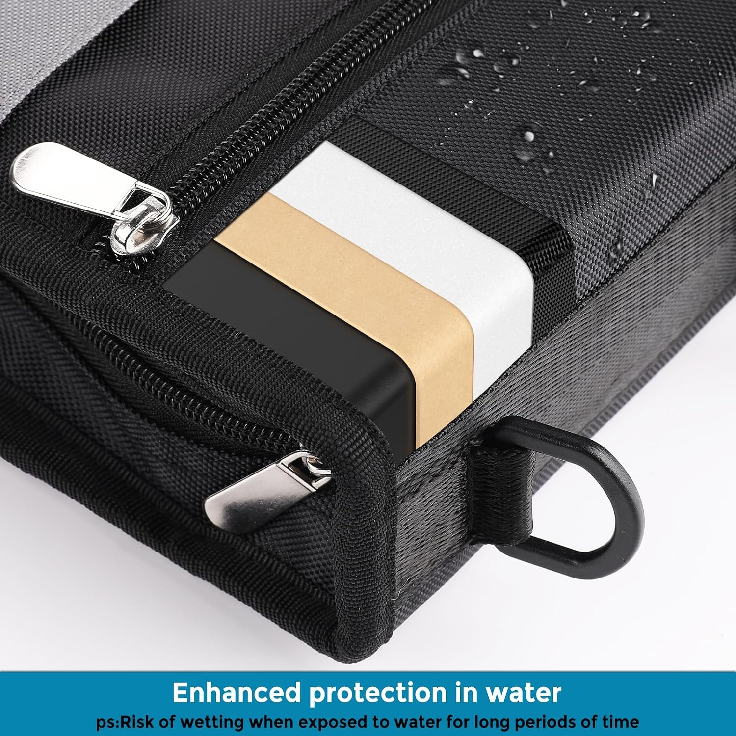 image:imageKTRIO Zipper BinderZipper File Organizer 3 Ring with Handle and Shoulder Strap 300 Sheet Capacity 12 Tabs Binder with Zipper MultiPocket Organizer for School StudentsBlack and Grey