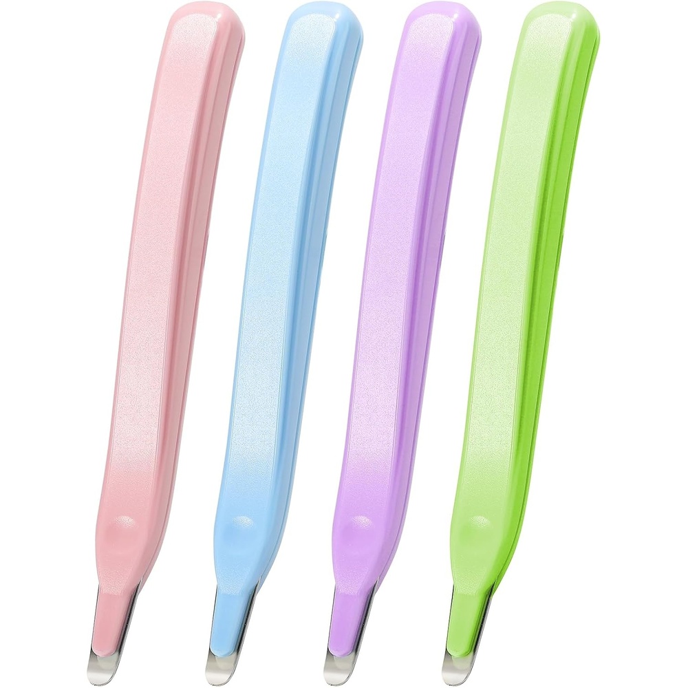 image:imageKTRIO Magnetic Staple Remover Tool 4 Pack Professional Stapler Removers Flat Staple Puller Stick for Classroom Office Home 4 Pastel Colors