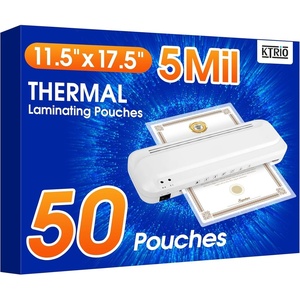 image:imageKTRIO 25 Pack Laminating Sheets 5 Mil Laminating Pouches for 11x17 Paper  Actual 115 x 175 Thermal Laminate Sheets for Laminator Large Clear Lamination Paper for Documents Office School Home50 Pack