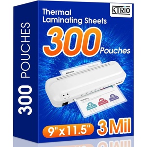 image:imageKTRIO 30 Pack Laminating Sheets 3 Mil Hold 85 x 11 inch Documents Menus  Actual 9 x 115 Thermal Laminating Pouches Clear Laminate Sheets for Laminator Letter Size Lamination Paper Office School300