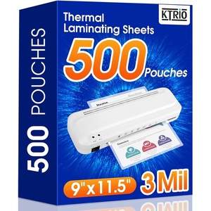 image:imageKTRIO 300 Pack Laminating Sheets 3 Mil Hold 85 x 11 inch Documents Menus  Actual 9 x 115 Thermal Laminating Pouches Clear Laminate Sheets for Laminator Letter Size Lamination Paper Office School500