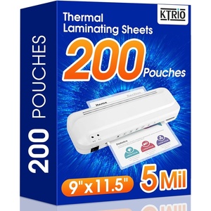 image:imageKTRIO 300 Pack Laminating Sheets 5 Mil Hold 85 x 11 inch Documents Menu  Actual 9 x 115 Thermal Laminating Pouches Clear Laminate Sheets for Laminator Letter Size Lamination Paper Office SchoolLetter Size  200 Pack