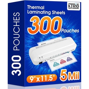 image:imageKTRIO 300 Pack Laminating Sheets 5 Mil Hold 85 x 11 inch Documents Menu  Actual 9 x 115 Thermal Laminating Pouches Clear Laminate Sheets for Laminator Letter Size Lamination Paper Office SchoolLetter Size  300 Pack