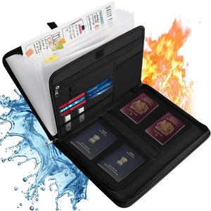 image:imageKTRIO Accordion File Organizer 12 Pocket Expanding File with Labels Fireproof Important Document Organizer Expandable File Folder with Zipper amp MultiPockets for Letter A4 Paper Files Receipt