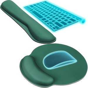 image:imageKTRIO Ergonomic Keyboard Wrist Rest Memory Foam Wrist Support Black  Ergonomic Design NonSlip Base Office and Home Use Optimal Size amp Universal FitForest Green