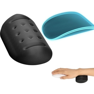 image:imageKTRIO Massage Holes Wrist Rest for Mouse Slow Rebound Memory Foam Wrist Rest Support for Easy Typing amp Pain Relief for Computer Office amp Home Black