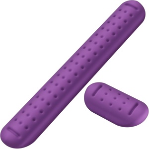 image:imageKTRIO Memory Foam Keyboard Wrist Rest Set Ergonomic Keyboard Mouse Wrist Support for Typing Pain Relief Stain Resistant 2 Pcs Pad Violet Purple