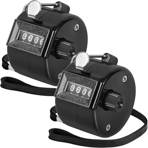 image:imageKTRIO Pack of 2 Colors Handheld Tally Counter 4Digit Number Clicker Counter Hand Mechanical Pitch Counters for Coaching Knitting People Lap Fishing Golf Toddler amp Fidget