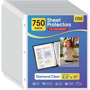 image:imageKTRIO Sheet Protectors 85 x 11 Page Protector for 3 Ring Binder 750 Pack  Top Loading Crystal Clear PVCFree amp AcidFree Polypropylene No Print Transfer Durable Design750