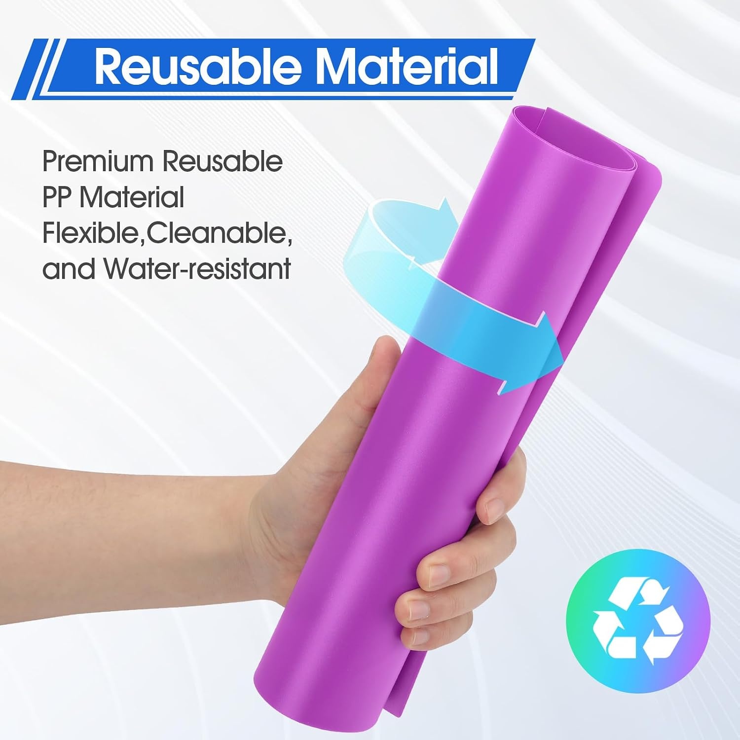 image:imageKTRIO Plastic Folders with Pockets 6 Pack Heavy Duty 2 Pocket Folders with Business Card Slot and Labels for School Office Home