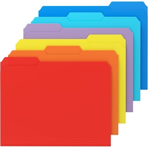 image:imageKTRIO 6 Pack Plastic File Folders Letter Size 13Cut Tabs Bright Colors  WaterResistant PP Expandable 150 Pages Reusable 13Cut Tabs Letter Size Fit Vibrant Color CodingVibrant Colors