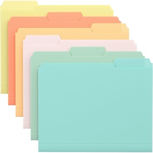 image:imageKTRIO 6 Pack Plastic File Folders Letter Size 13Cut Tabs Bright Colors  WaterResistant PP Expandable 150 Pages Reusable 13Cut Tabs Letter Size Fit Vibrant Color CodingPastel Colors